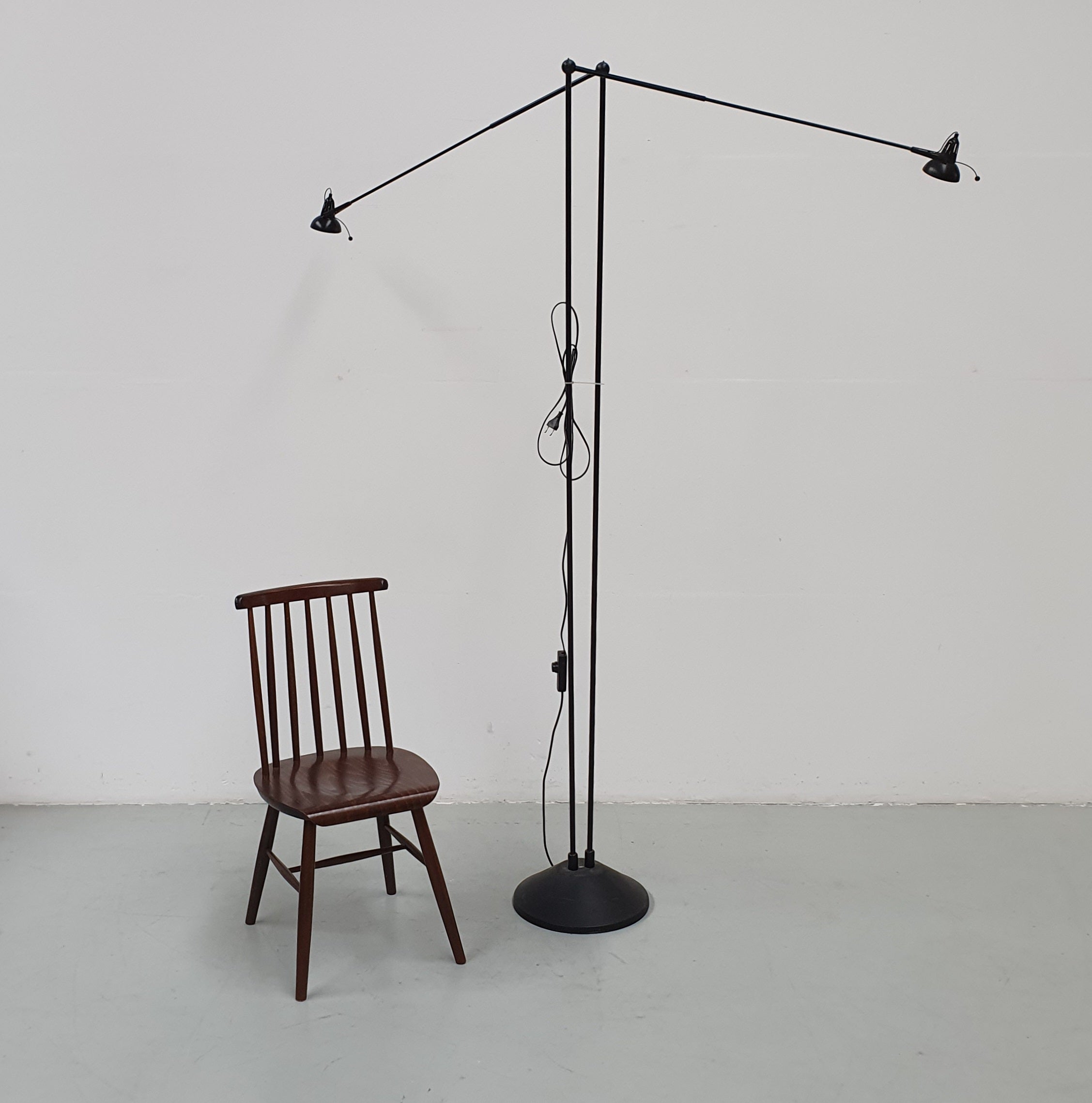 Grote halogeen jaren 80 Luxo vloerlamp