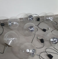 10 Grote bolvormige hangers van Glashütte Limburg model 4103 - jaren 60