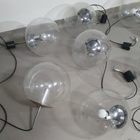 10 Grote bolvormige hangers van Glashütte Limburg model 4103 - jaren 60