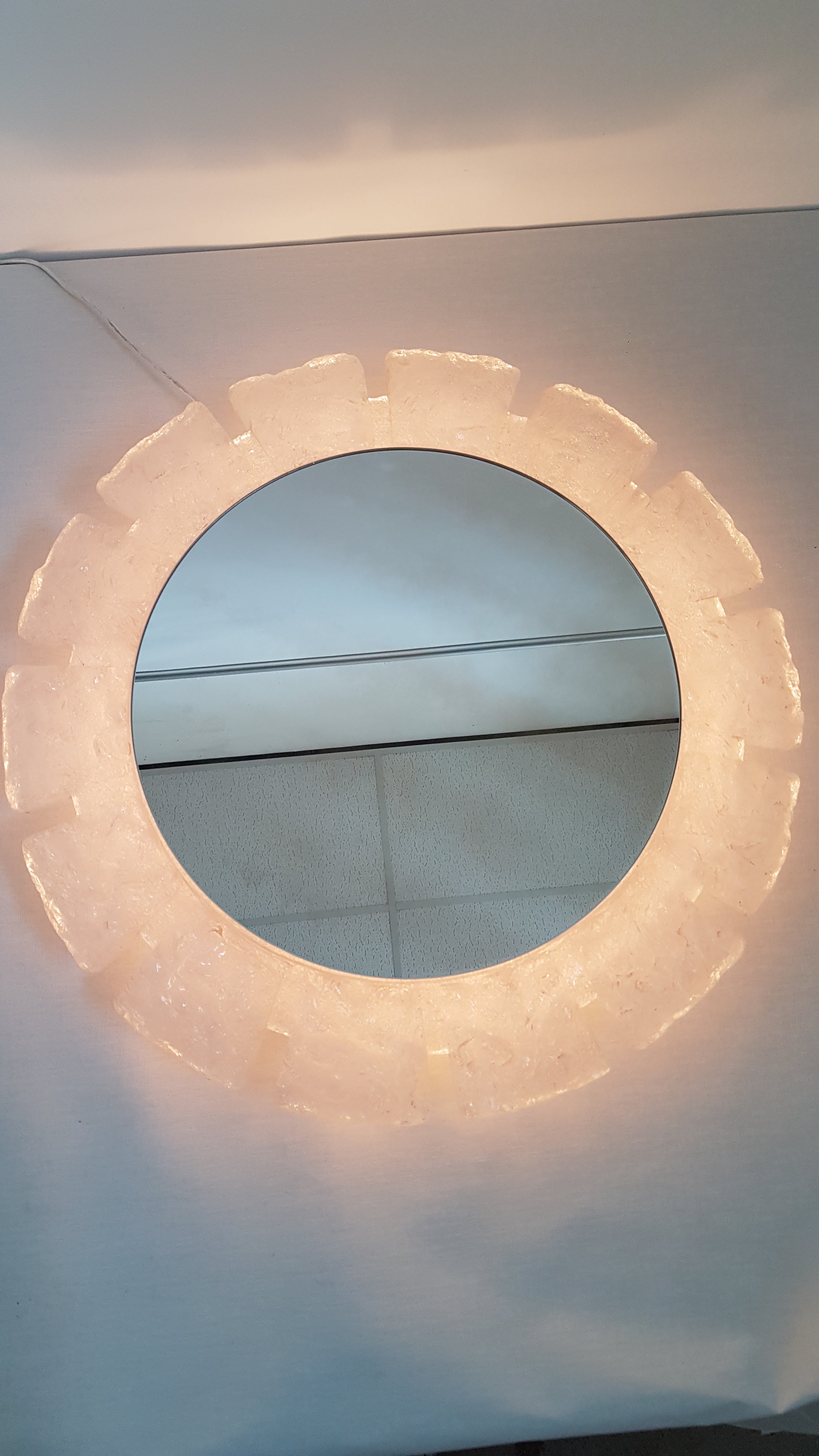 Ronde Hillebrand spiegel - jaren 70