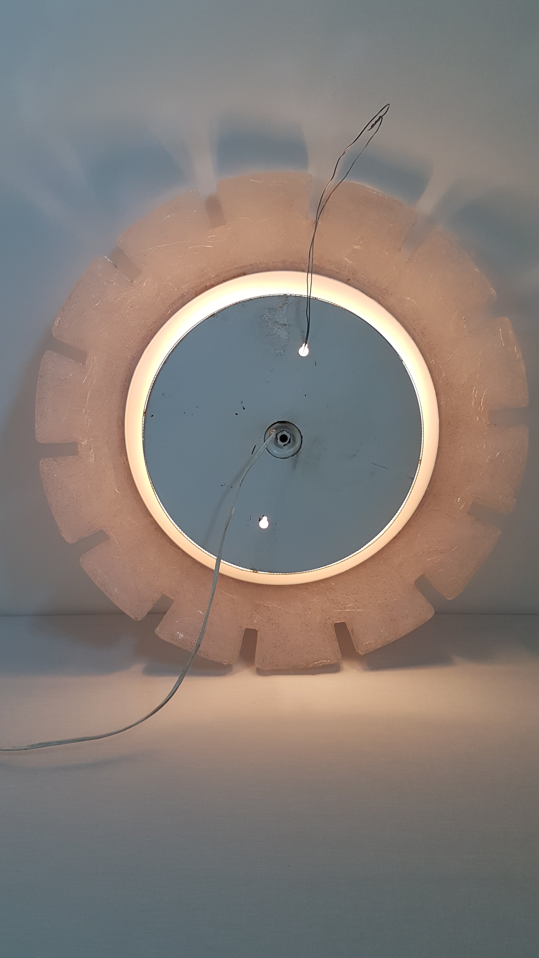 Ronde Hillebrand spiegel - jaren 70