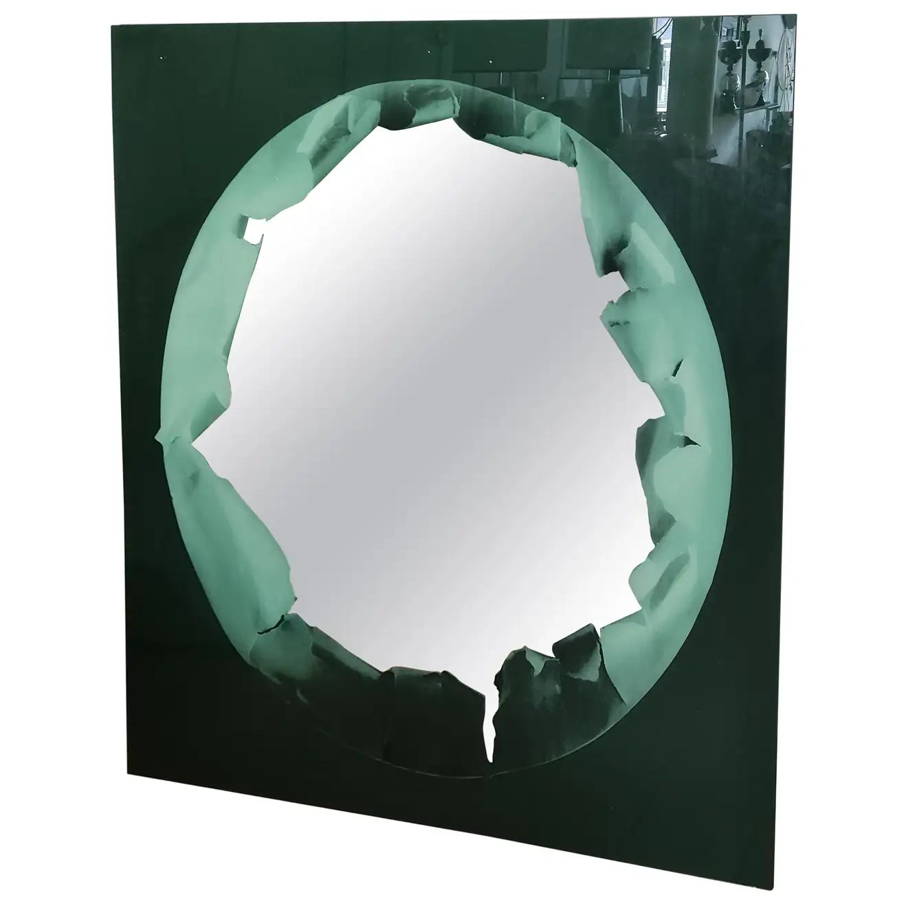 Versierde spiegel van Ugo Nespolo - voor Rimadesio - 1980