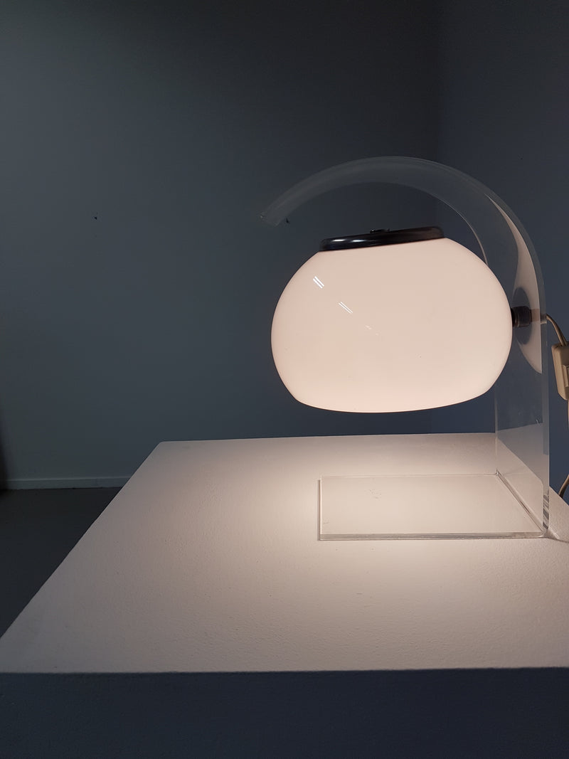 Perspex / acrylic table lamp 1980s