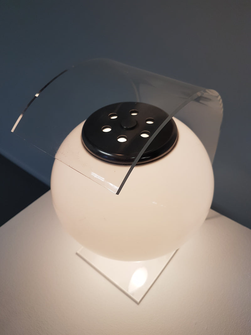 Perspex / acrylic table lamp 1980s
