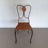 Medaillon tuinset smeedijzer Italië 1970