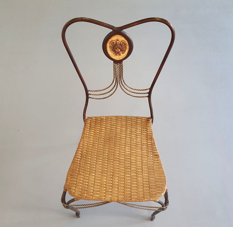 Medaillon tuinset smeedijzer Italië 1970