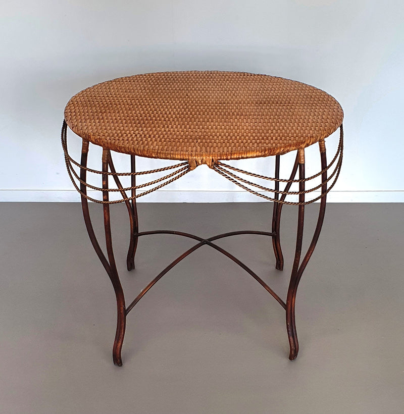 Medaillon tuinset smeedijzer Italië 1970
