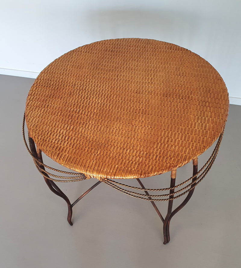 Medaillon tuinset smeedijzer Italië 1970