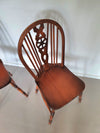 4 x wheelback / Windsor chairs / marked
