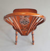 4 x wheelback / Windsor chairs / marked