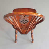 4 x wheelback / Windsor chairs / marked