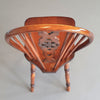 4 x wheelback / Windsor chairs / marked