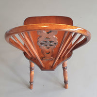 4 x wheelback / Windsor chairs / marked