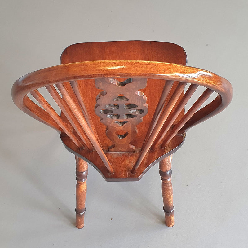 4 x wheelback / Windsor chairs / marked