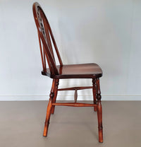 4 x wheelback / Windsor chairs / marked