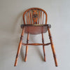 4 x wheelback / Windsor chairs / marked