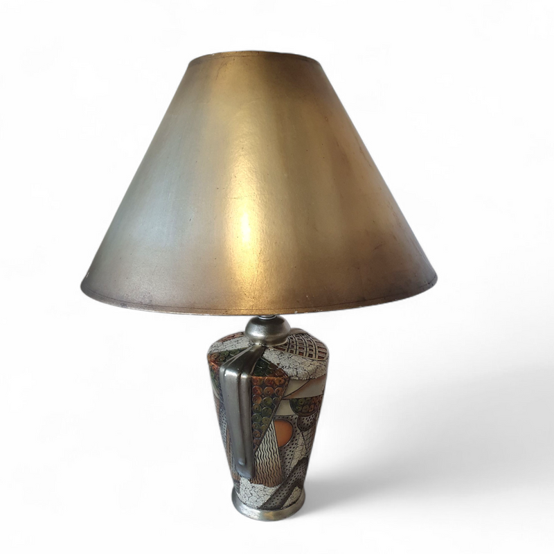 Alexander Kalifano / Modern Impressionist Art Vase Lamps / Circa 1980s