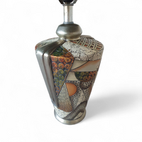 Alexander Kalifano / Modern Impressionist Art Vase Lamps / Circa 1980s