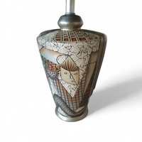 Alexander Kalifano / Modern Impressionist Art Vase Lamps / Circa 1980s
