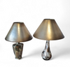 Alexander Kalifano / Modern Impressionist Art Vase Lamps / Circa 1980s