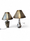 Alexander Kalifano / Modern Impressionist Art Vase Lamps / Circa 1980s