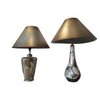 Alexander Kalifano / Modern Impressionist Art Vase Lamps / Circa 1980s