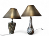 Alexander Kalifano / Modern Impressionist Art Vase Lamps / Circa 1980s