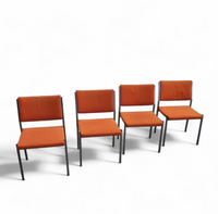 4 x / Abraham Polak / AP Originals stoelen van Hein Salomonson jaren 60