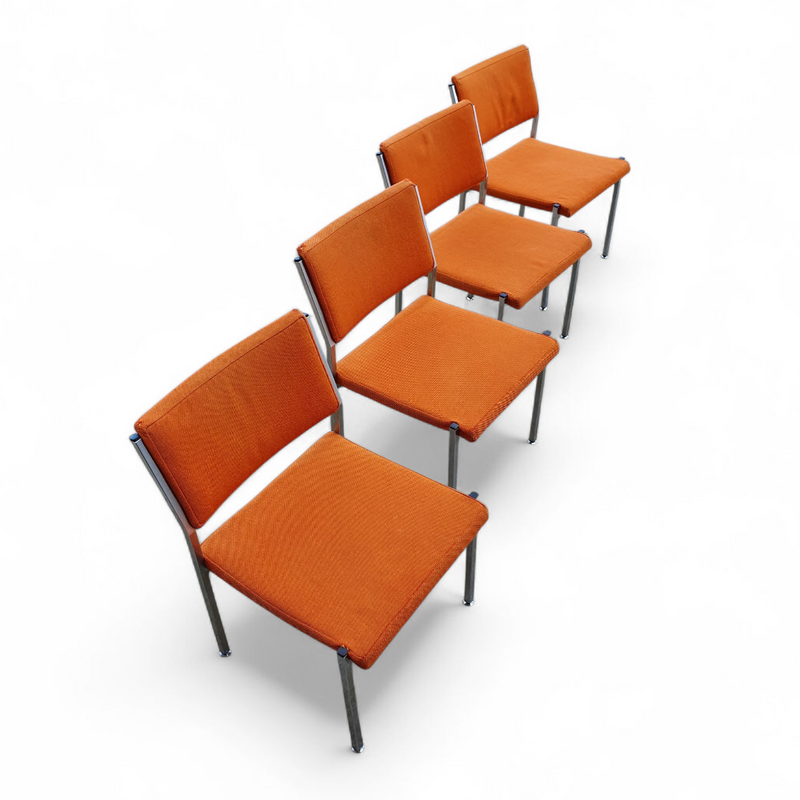 4 x / Abraham Polak / AP Originals stoelen van Hein Salomonson jaren 60