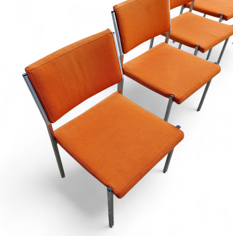 4 x / Abraham Polak / AP Originals stoelen van Hein Salomonson jaren 60