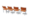 4 x / Abraham Polak / AP Originals stoelen van Hein Salomonson jaren 60