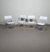 4 x massief metalen klapstoelen jaren 80