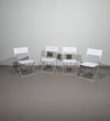 4 x massief metalen klapstoelen jaren 80