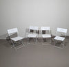 4 x massief metalen klapstoelen jaren 80