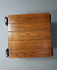 Solid oak coffee table / side table / 70s
Wide 75 
Depth 67 
Height 41 cm