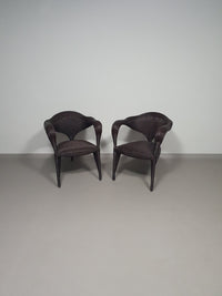 Set postmoderne rotan stoelen jaren 80