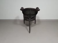 Set postmoderne rotan stoelen jaren 80