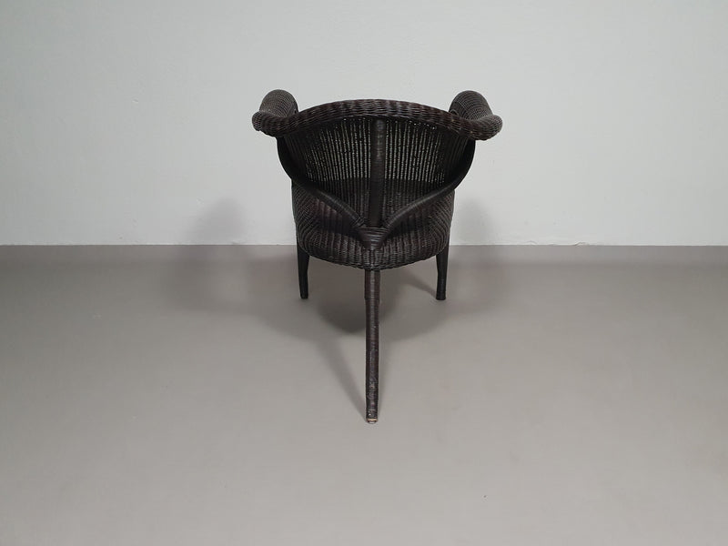 Set postmoderne rotan stoelen jaren 80