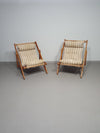 2 x Kon Tiki lounge chairs 1986 Gillis Lundgren for IKEA