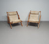 2 x Kon Tiki lounge chairs 1986 Gillis Lundgren for IKEA