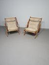 2 x Kon Tiki lounge chairs 1986 Gillis Lundgren for IKEA