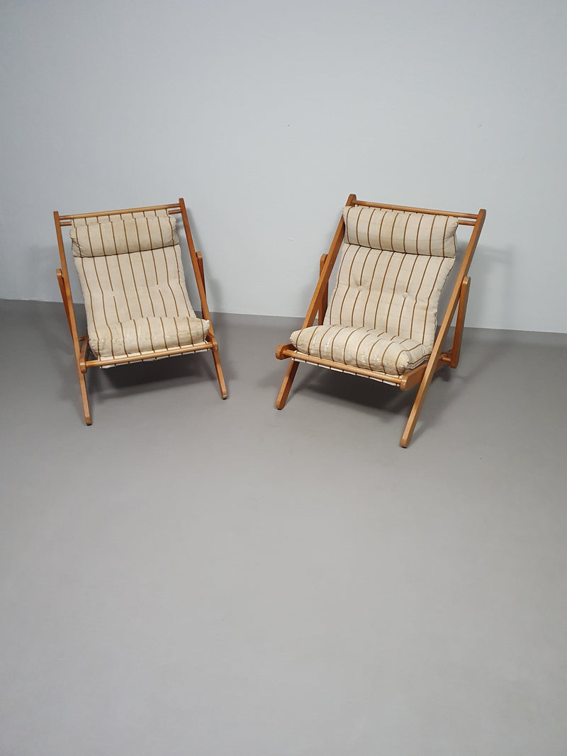 2 x Kon Tiki lounge chairs 1986 Gillis Lundgren for IKEA