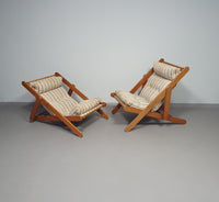 2 x Kon Tiki lounge chairs 1986 Gillis Lundgren for IKEA