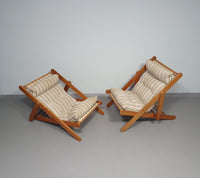 2 x Kon Tiki lounge chairs 1986 Gillis Lundgren for IKEA