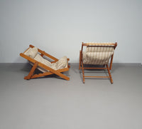 2 x Kon Tiki lounge chairs 1986 Gillis Lundgren for IKEA