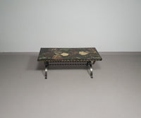 Resin / marble coffee table 70's