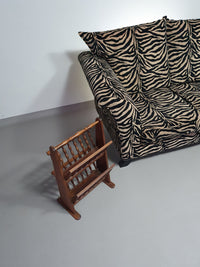 Zware 80's zebra print bank. Zeer goede staat.