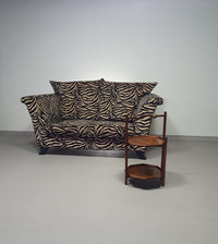 Zware 80's zebra print bank. Zeer goede staat.