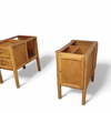 Groot eikenhouten architectenbureau / tafel jaren 40