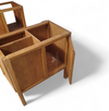 Groot eikenhouten architectenbureau / tafel jaren 40